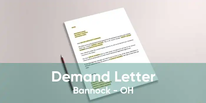 Demand Letter Bannock - OH