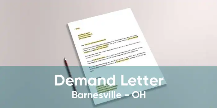 Demand Letter Barnesville - OH