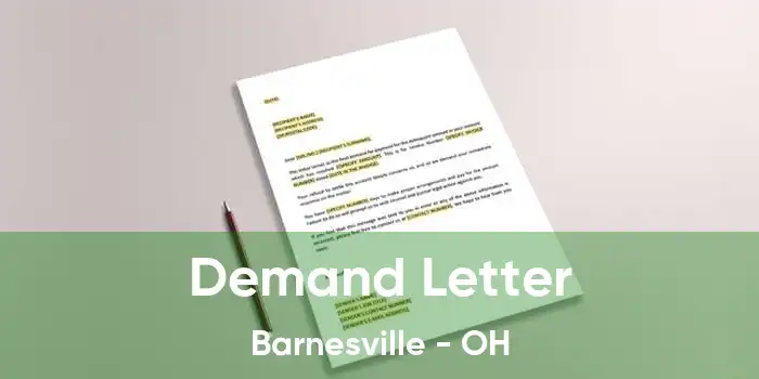 Demand Letter Barnesville - OH