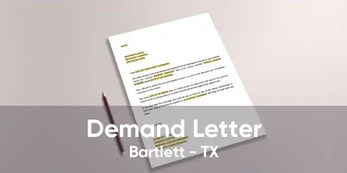 Demand Letter Bartlett - TX