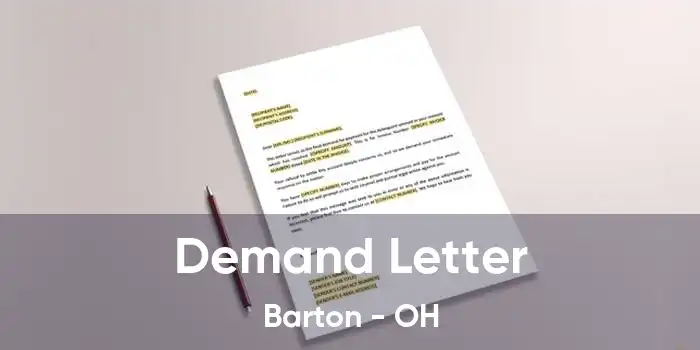 Demand Letter Barton - OH