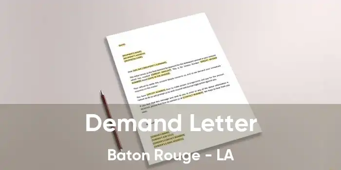  Demand Letter Baton Rouge - LA