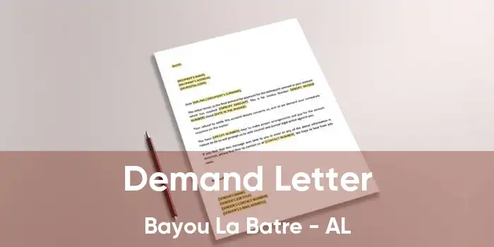 Demand Letter Bayou La Batre - AL