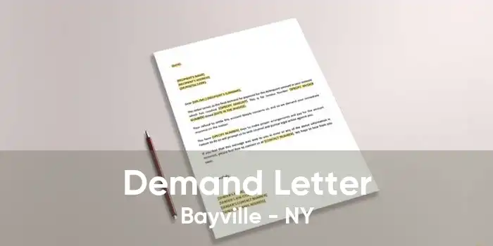 Demand Letter Bayville - NY