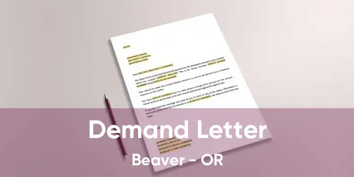 Demand Letter Beaver - OR