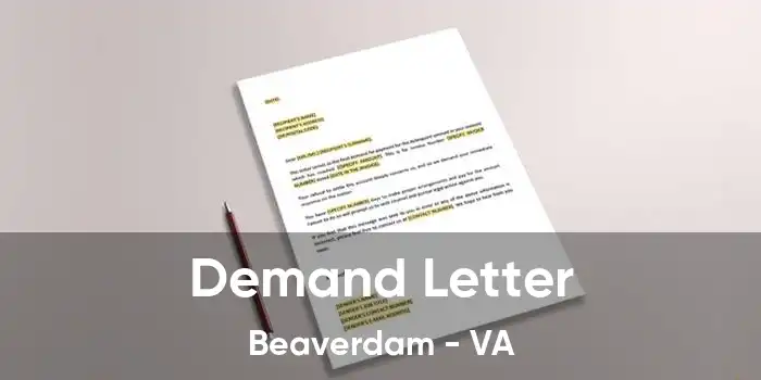 Demand Letter Beaverdam - VA