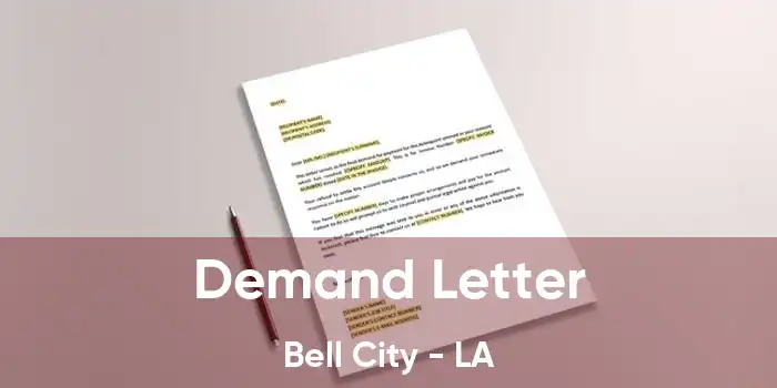  Demand Letter Bell City - LA