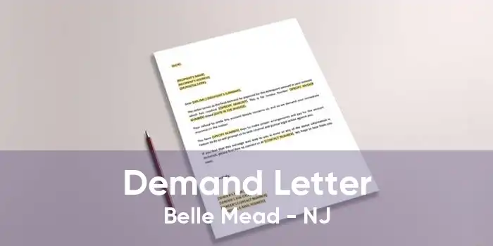Demand Letter Belle Mead - NJ