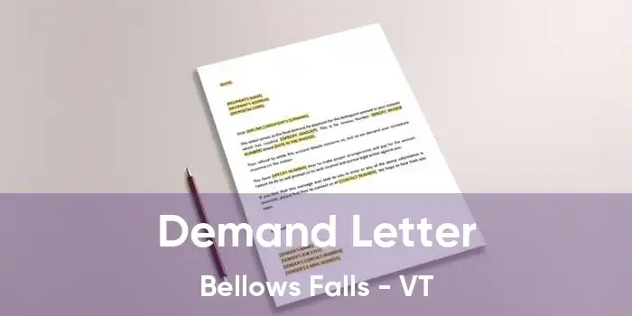 Demand Letter Bellows Falls - VT