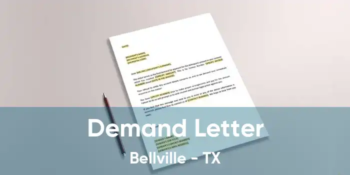 Demand Letter Bellville - TX