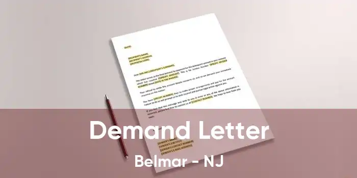 Demand Letter Belmar - NJ