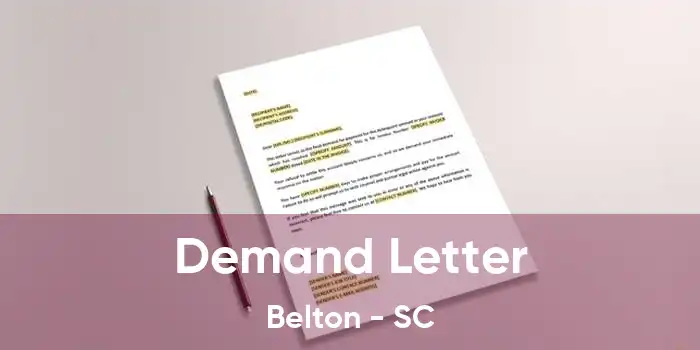 Demand Letter Belton - SC