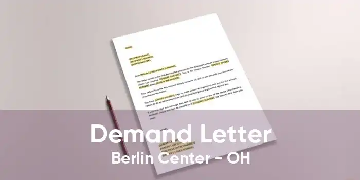 Demand Letter Berlin Center - OH