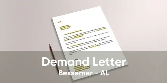 Demand Letter Bessemer - AL