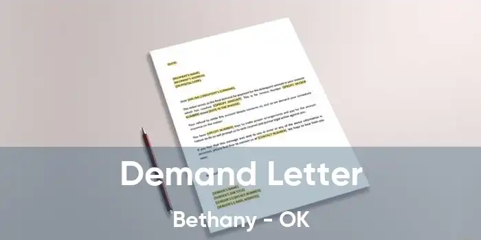 Demand Letter Bethany - OK