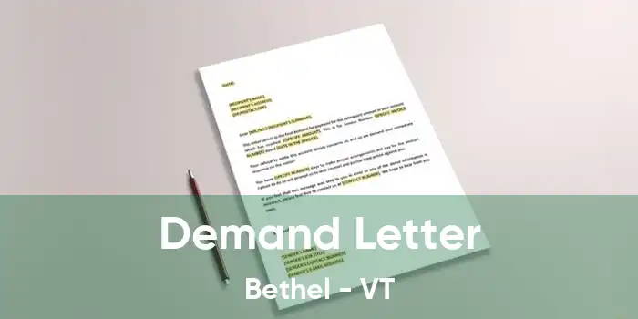 Demand Letter Bethel - VT