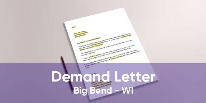 Demand Letter Big Bend - WI