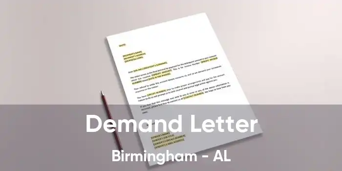 Demand Letter Birmingham - AL