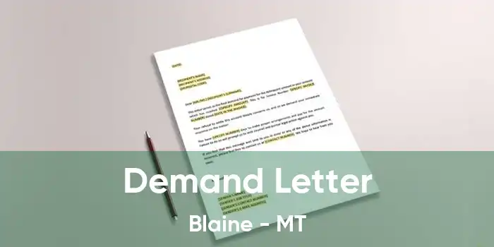  Demand Letter Blaine - MT