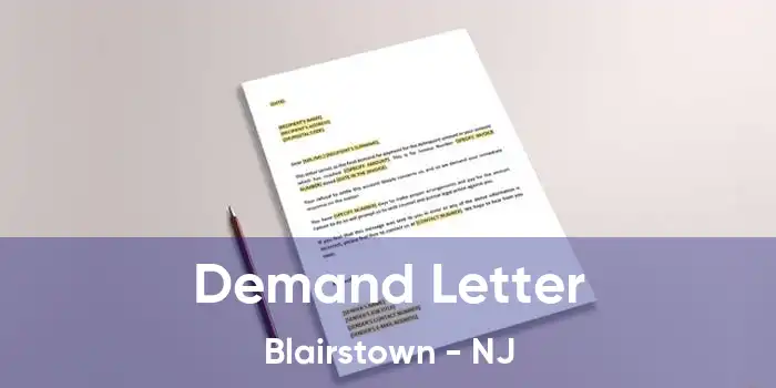  Demand Letter Blairstown - NJ