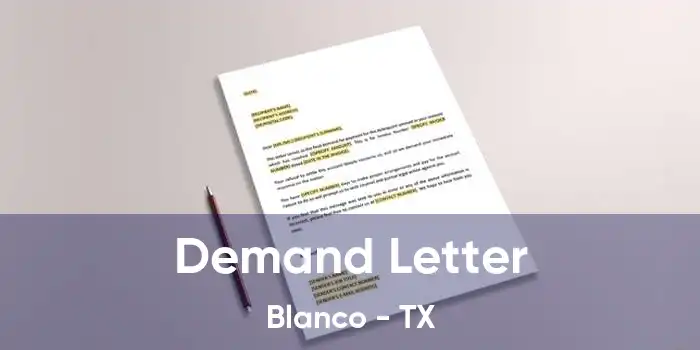 Demand Letter Blanco - TX