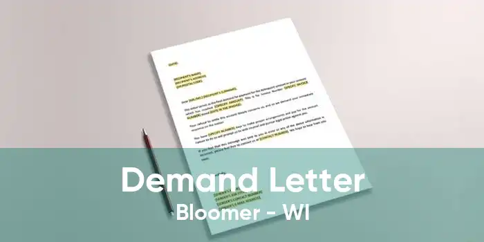 Demand Letter Bloomer - WI