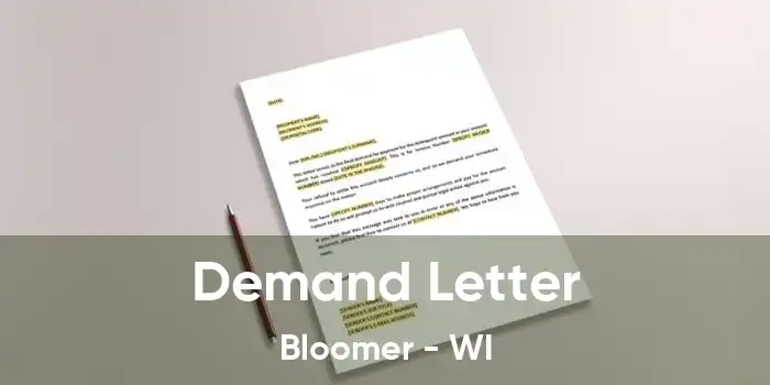 Demand Letter Bloomer - WI