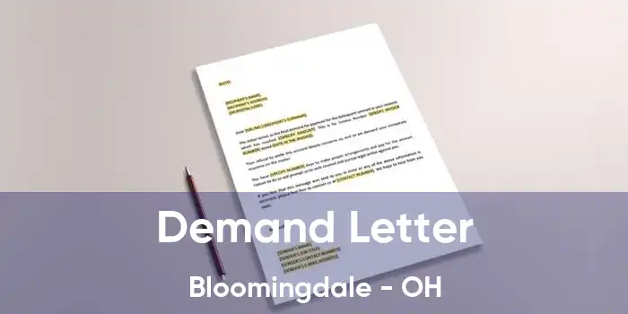 Demand Letter Bloomingdale - OH