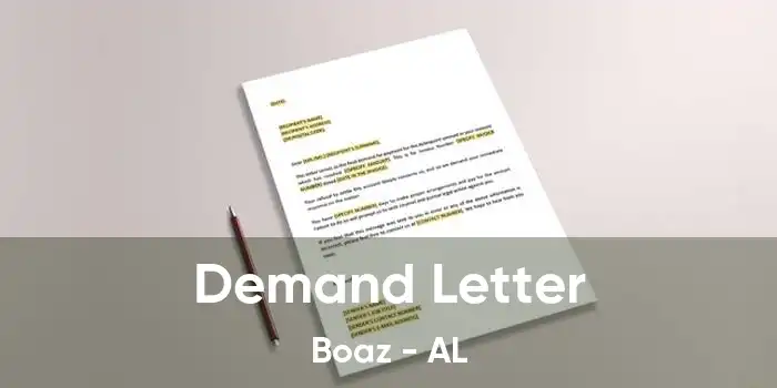 Demand Letter Boaz - AL