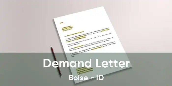 Demand Letter Boise - ID