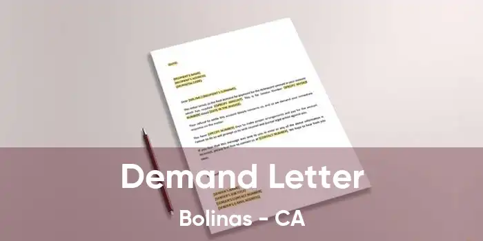 Demand Letter Bolinas - CA