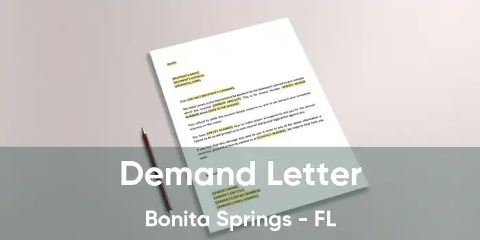 Demand Letter Bonita Springs - FL