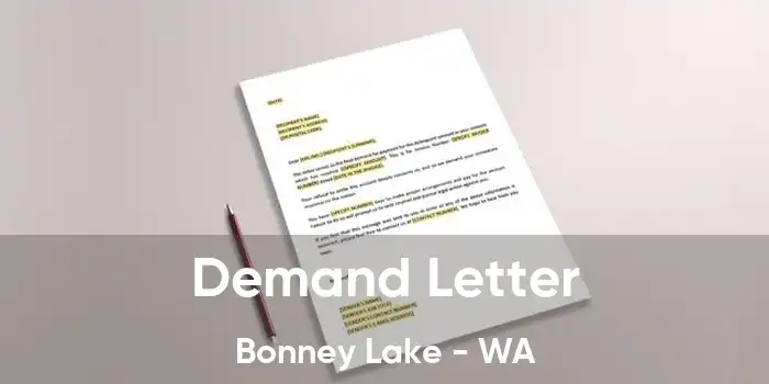  Demand Letter Bonney Lake - WA