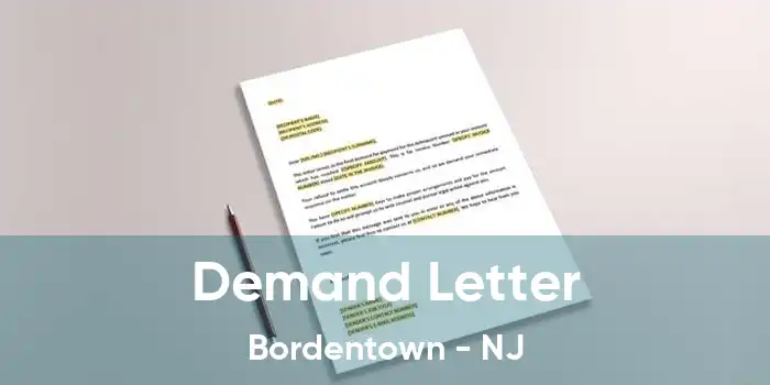 Demand Letter Bordentown - NJ