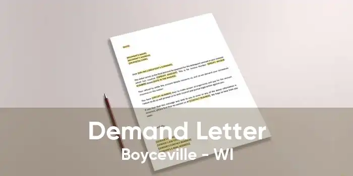 Demand Letter Boyceville - WI