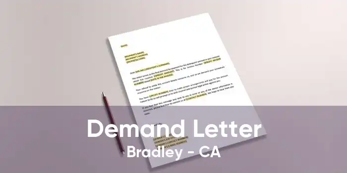 Demand Letter Bradley - CA
