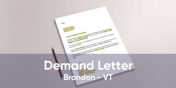 Demand Letter Brandon - VT