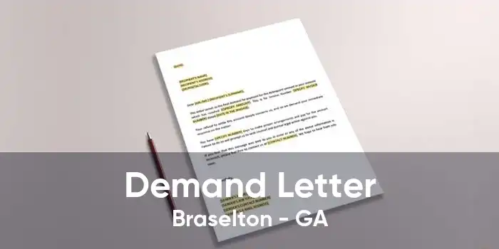 Demand Letter Braselton - GA