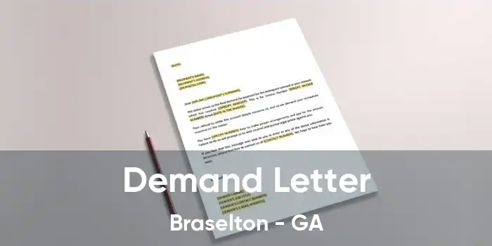 Demand Letter Braselton - GA