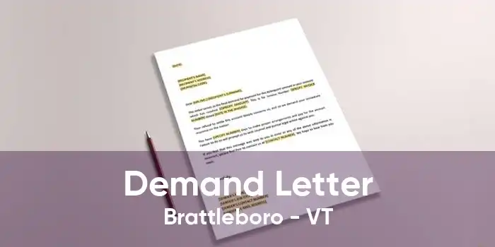 Demand Letter Brattleboro - VT