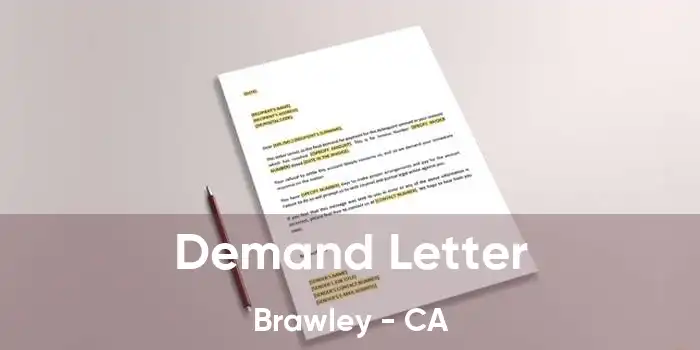 Demand Letter Brawley - CA