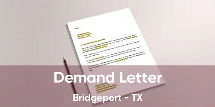  Demand Letter Bridgeport - TX