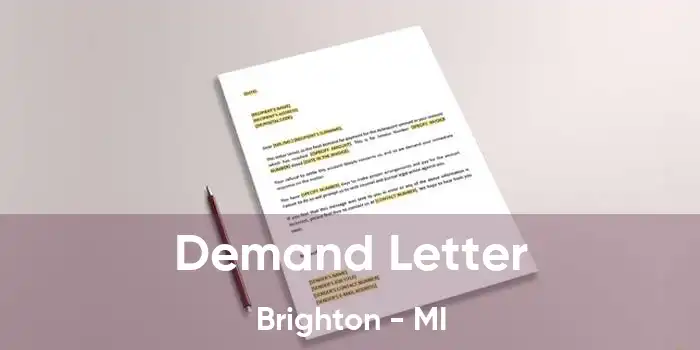 Demand Letter Brighton - MI