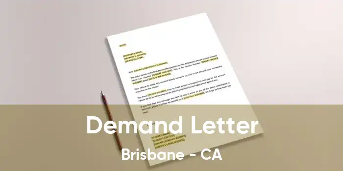 Demand Letter Brisbane - CA