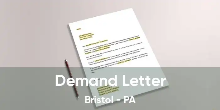 Demand Letter Bristol - PA