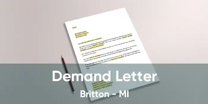 Demand Letter Britton - MI