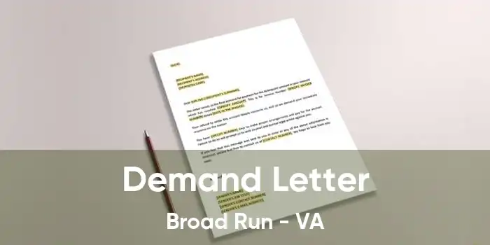 Demand Letter Broad Run - VA