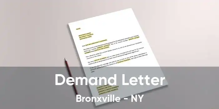 Demand Letter Bronxville - NY