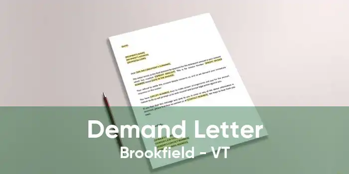 Demand Letter Brookfield - VT