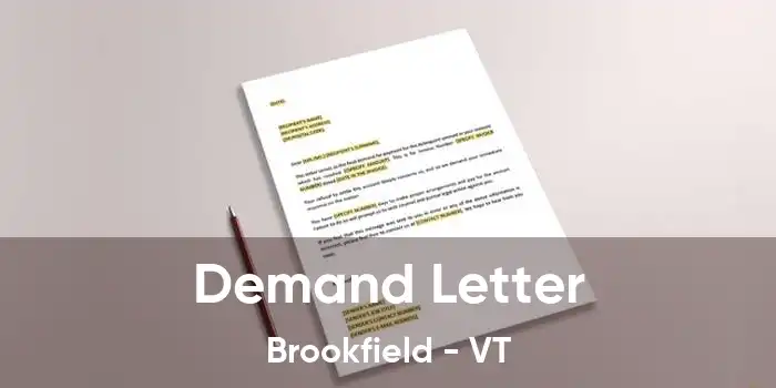  Demand Letter Brookfield - VT